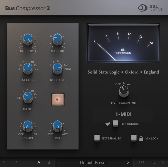 SSL G Series Bus Compressor